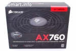 Блок питания 80 plus Platinum Corsair AX760