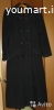 пальто женское демисезонное осеннее весеннее чёрного цвета классика 42 размер