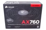 Блок питания 80 plus Platinum Corsair AX760