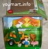 Ферма с трактором -   фермер, трактор  и животные    1toy