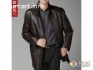 Продам новое мужское кожаное пальто 54/180 Швеция весна-осень чёрный