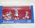 Zabivaka FIFA-2018 три фигурки Забиваки